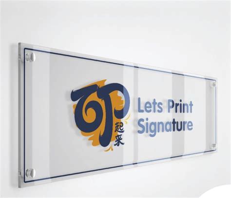Custom Acrylic Signage Maker .